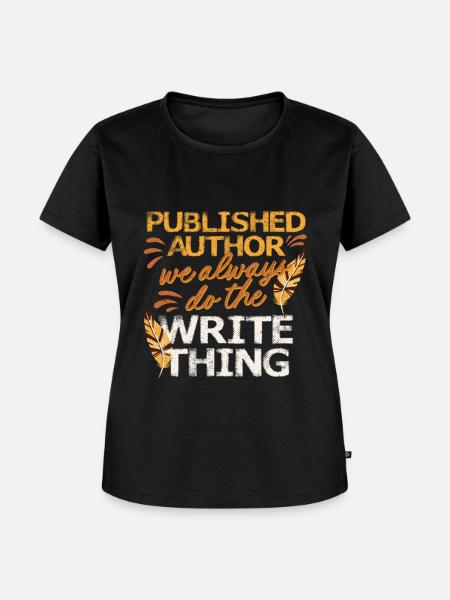Autor Autoren - Frauen Premium Bio T-Shirt - Schwarz