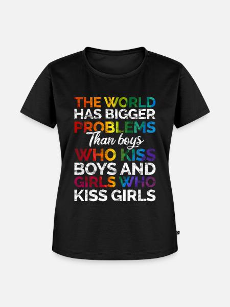 Gay Pride - Frauen Premium Bio T-Shirt - Schwarz