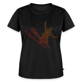 Freestyle Ski Ski Freestyle Slopestyle Damen - Frauen Premium Bio T-Shirt - Schwarz - Vorne - Selfina (174cm)