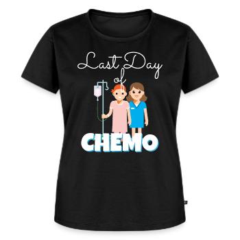 Last Day Of Chemo Krebs Krankheit Therapie Krank - Frauen Premium Bio T-Shirt - Schwarz - Vorne - Selfina (174cm)