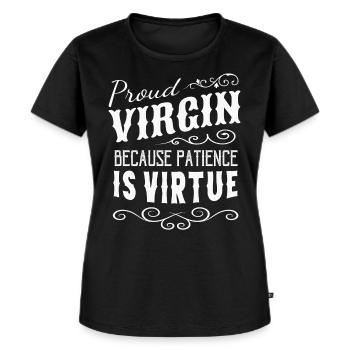 Fier Christ Christin - T-shirt Premium bio Femme - noir - Devant - Selfina (174cm)