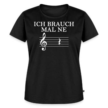 witziger Spruch für Musiklehrer und Musiker - Frauen Premium Bio T-Shirt - Schwarz - Vorne - Selfina (174cm)