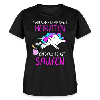 Junggesellenabschied - Frauen Premium Bio T-Shirt - Schwarz - Vorne - Selfina (174cm)