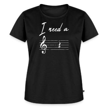 Musiker Geschenk Jazz Musik I need A Break - Frauen Premium Bio T-Shirt - Schwarz - Vorne - Selfina (174cm)