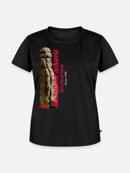 Sächsische Schweiz - Barbarine - Frauen Premium Bio T-Shirt - Schwarz