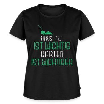 Lustiger Gärtner Spruch - Frauen Premium Bio T-Shirt - Schwarz - Vorne - Selfina (174cm)
