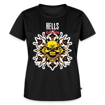 Hells Kitchen - Frauen Premium Bio T-Shirt - Schwarz - Vorne - Selfina (174cm)