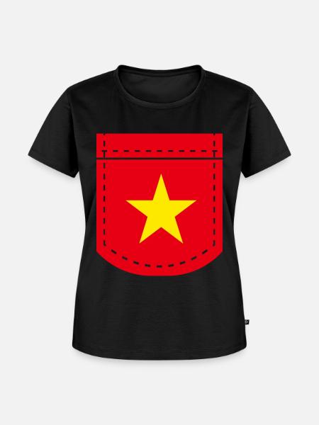 Vietnam - Frauen Premium Bio T-Shirt - Schwarz