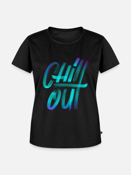 Chill out - Frauen Premium Bio T-Shirt - Schwarz