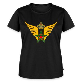 Royaume du Maroc - T-shirt Premium bio Femme - noir - Devant - Selfina (174cm)