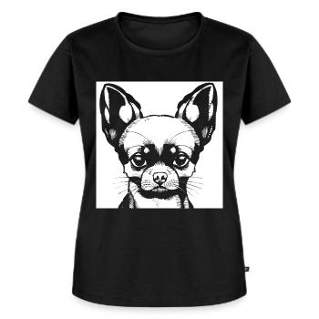 Gut gelaunter Misanthrop Introvetierte lustiges S - Women's Premium Organic T-shirt - black - Front - Selfina (174cm)