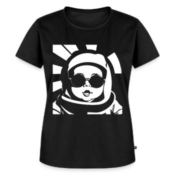 Lustiges Kleinkind mit Sonnenbrille Cooles Baby - Frauen Premium Bio T-Shirt - Schwarz - Vorne - Selfina (174cm)