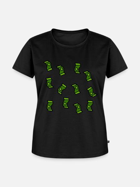 Geldregen Geldscheine Geschenk - Frauen Premium Bio T-Shirt - Schwarz