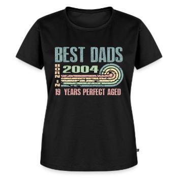 The best fathers were born in 2004, 19 years old, - Women's Premium Organic T-shirt - black - Front - Selfina (174cm)