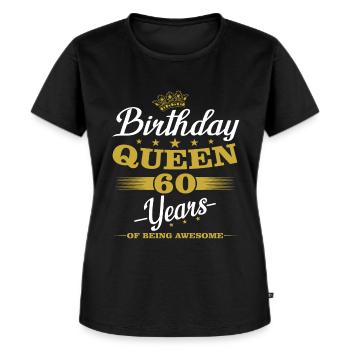 60 Jahre Geburtstag Frauen Geschenk - Frauen Premium Bio T-Shirt - Schwarz - Vorne - Selfina (174cm)