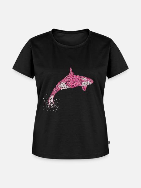 Killerwal Killerwale Mörderwal Orka - Frauen Premium Bio T-Shirt - Schwarz