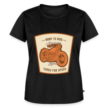 Bikers, motorcyclists - Women's Premium Organic T-shirt - black - Front - Selfina (174cm)