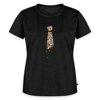 Krawatte Kölner Karneval Fasching Rosenmontag - Frauen Premium Bio T-Shirt - Schwarz - Vorne - Selfina (174cm)
