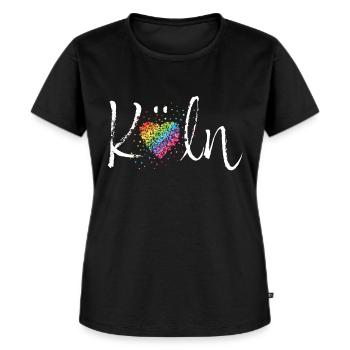 Köln Kölner Kölnerin LGBTQ Community Pride Gay - Frauen Premium Bio T-Shirt - Schwarz - Vorne - Selfina (174cm)