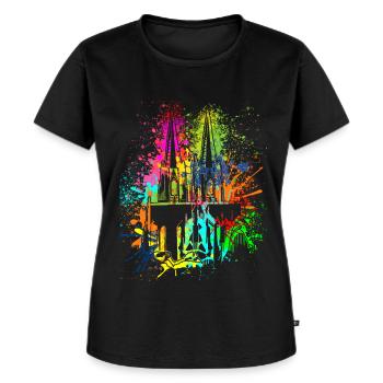 Kölner Dom Karneval Fasching Köln Kostümersatz - Frauen Premium Bio T-Shirt - Schwarz - Vorne - Selfina (174cm)