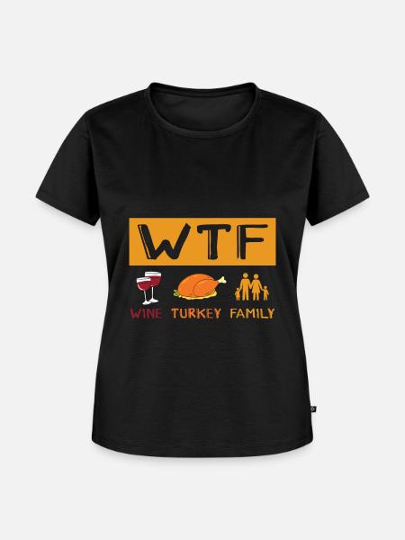Dankbares Thanksgiving-dinner Der - Frauen Premium Bio T-Shirt - Schwarz