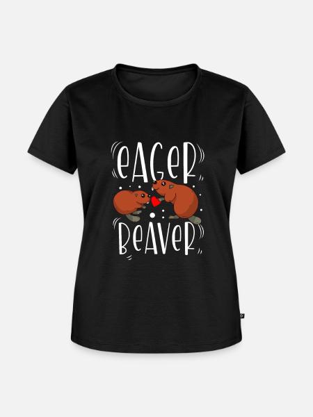Eifrige - Frauen Premium Bio T-Shirt - Schwarz