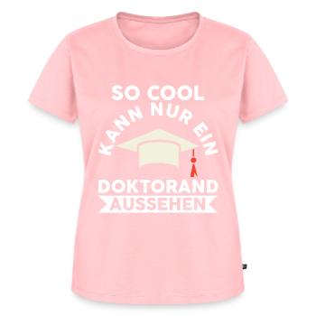 Doktor Abschluss Doktorand Promotion Doktortitel - Frauen Premium Bio T-Shirt - Rosa - Vorne - AI Model Female 172 dark (172cm)