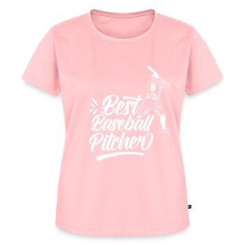 Bester Baseball-Pitcher Aller Zeiten Baseball - Frauen Premium Bio T-Shirt - Rosa - Vorne - AI Model Female 172 dark (172cm)