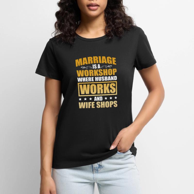 Die Ehe Ist Ein Workshop Lustige Ehe Hochzeit Frauen Premium Bio T-Shirt