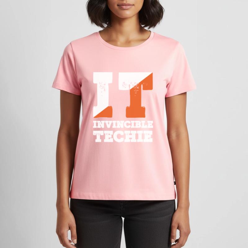 Invincible Techie Computer Programmer Tech Women's Premium Organic T-shirt