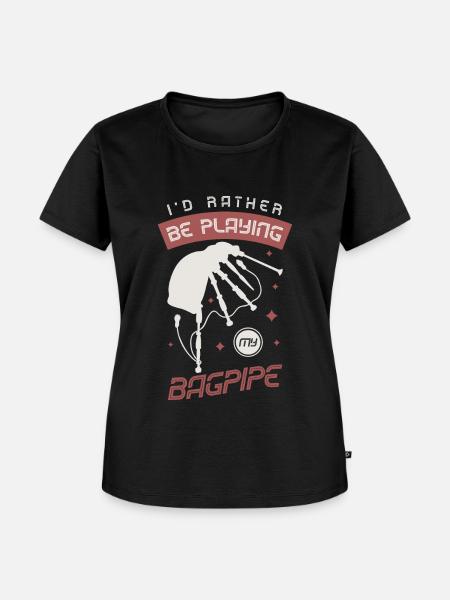 Ich Würde Eher Meinen - Frauen Premium Bio T-Shirt - Schwarz