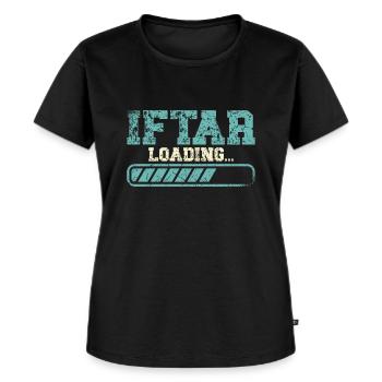 Alhamdulillah Islam Ramadan Islamic Muslim - Women's Premium Organic T-shirt - black - Front - Selfina (174cm)