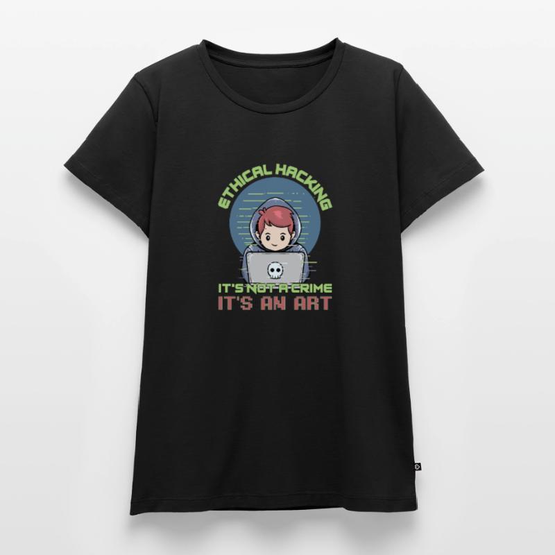 Hacker Programmer Developer Computer Science Women's Premium Organic T-shirt