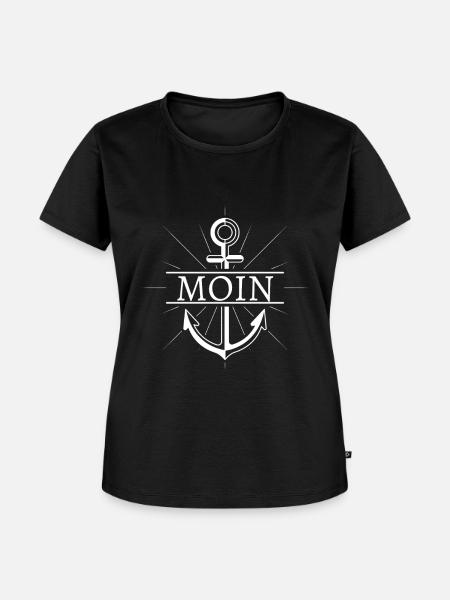 Moin - Frauen Premium Bio T-Shirt - Schwarz