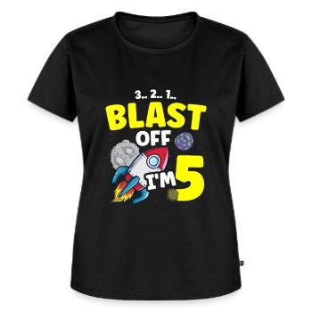 Ich Bin 5 Science Future Scientist Happy Birthday - Frauen Premium Bio T-Shirt - Schwarz - Vorne - Selfina (174cm)