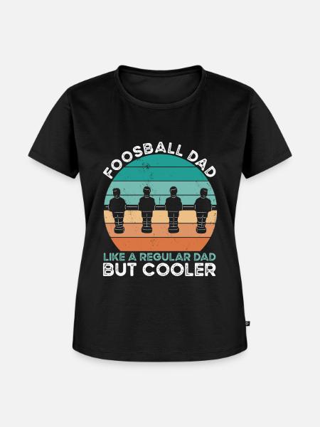 Foosball Dad - Frauen Premium Bio T-Shirt - Schwarz