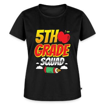 5 classe équipe école cinquième année cinquième année - T-shirt Premium bio Femme - noir - Devant - Selfina (174cm)