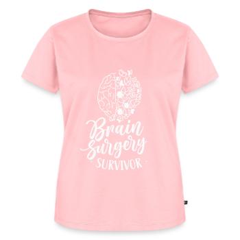 Hirnoperation Überlebender Hirnop Gehirn OP - Frauen Premium Bio T-Shirt - Rosa - Vorne - AI Model Female 172 dark (172cm)