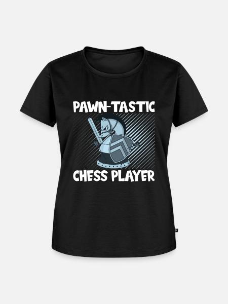 Schach Pawn-tastic - Frauen Premium Bio T-Shirt - Schwarz