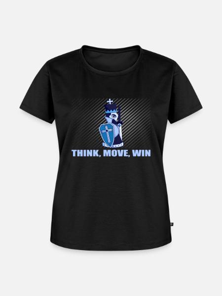 Schach Think Move Win - Frauen Premium Bio T-Shirt - Schwarz