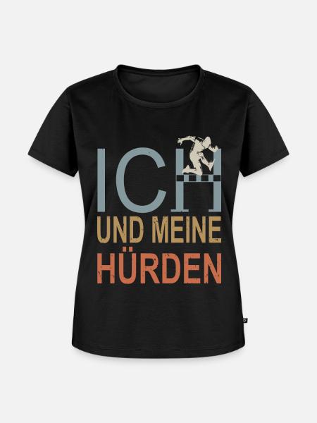 Hindernislauf Leichtathlet Hürdenläufer - Frauen Premium Bio T-Shirt - Schwarz