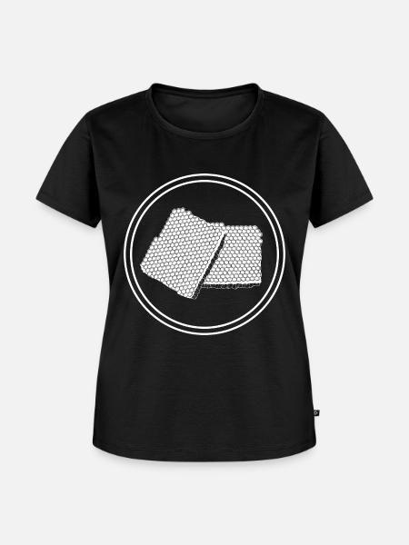 Imker Honig Wabe - Frauen Premium Bio T-Shirt - Schwarz