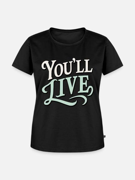 Du wirst leben - Frauen Premium Bio T-Shirt - Schwarz