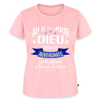 Auvergnat Auvergnate auvergne - T-shirt Premium bio Femme - rose - Devant - AI Model Female 172 dark (172cm)