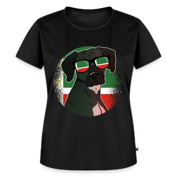 Tchétchénie - T-shirt Premium bio Femme - noir - Devant - Selfina (174cm)