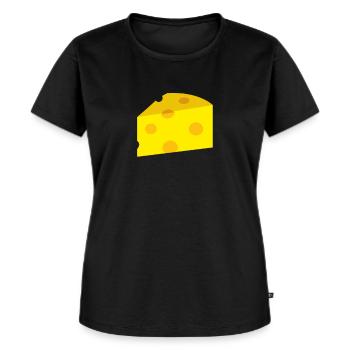 Fromage - T-shirt Premium bio Femme - noir - Devant - Selfina (174cm)