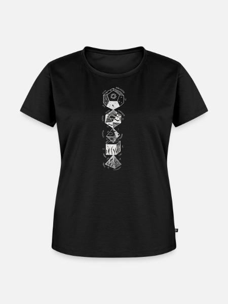 Elemente - Frauen Premium Bio T-Shirt - Schwarz