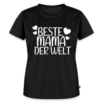 Beste Mama der Welt - Frauen Premium Bio T-Shirt - Schwarz - Vorne - Selfina (174cm)