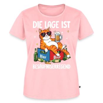 La situation est l’ivresse - T-shirt Premium bio Femme - rose - Devant - AI Model Female 172 dark (172cm)