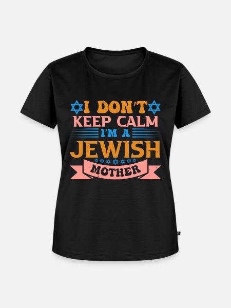 Jüdische Mama Geschenk - Frauen Premium Bio T-Shirt - Schwarz